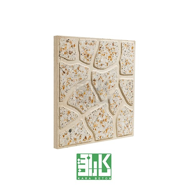 سنگ فرش با سنگ لیمویی و چینی