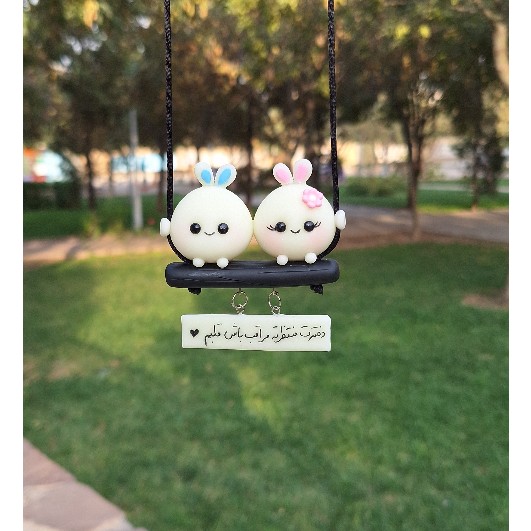 آویزماشین خرگوش صورتی و آبیجدید