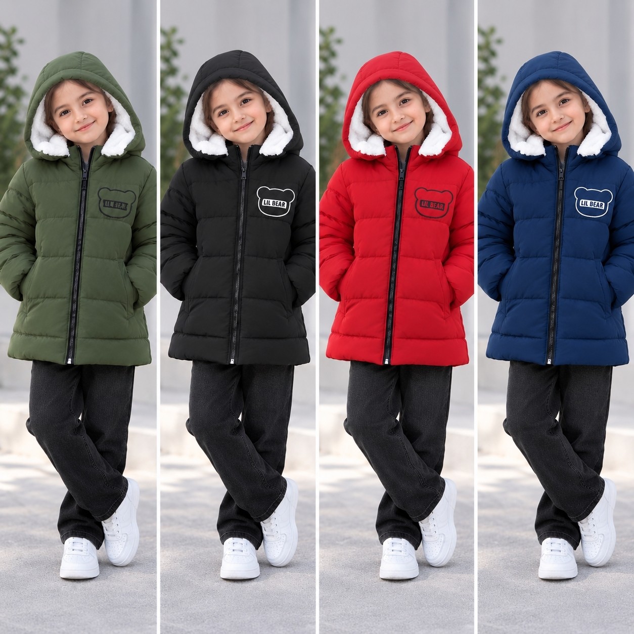 کاپشن دخترانه بچگانه سایز 50 55 60 jacket001
