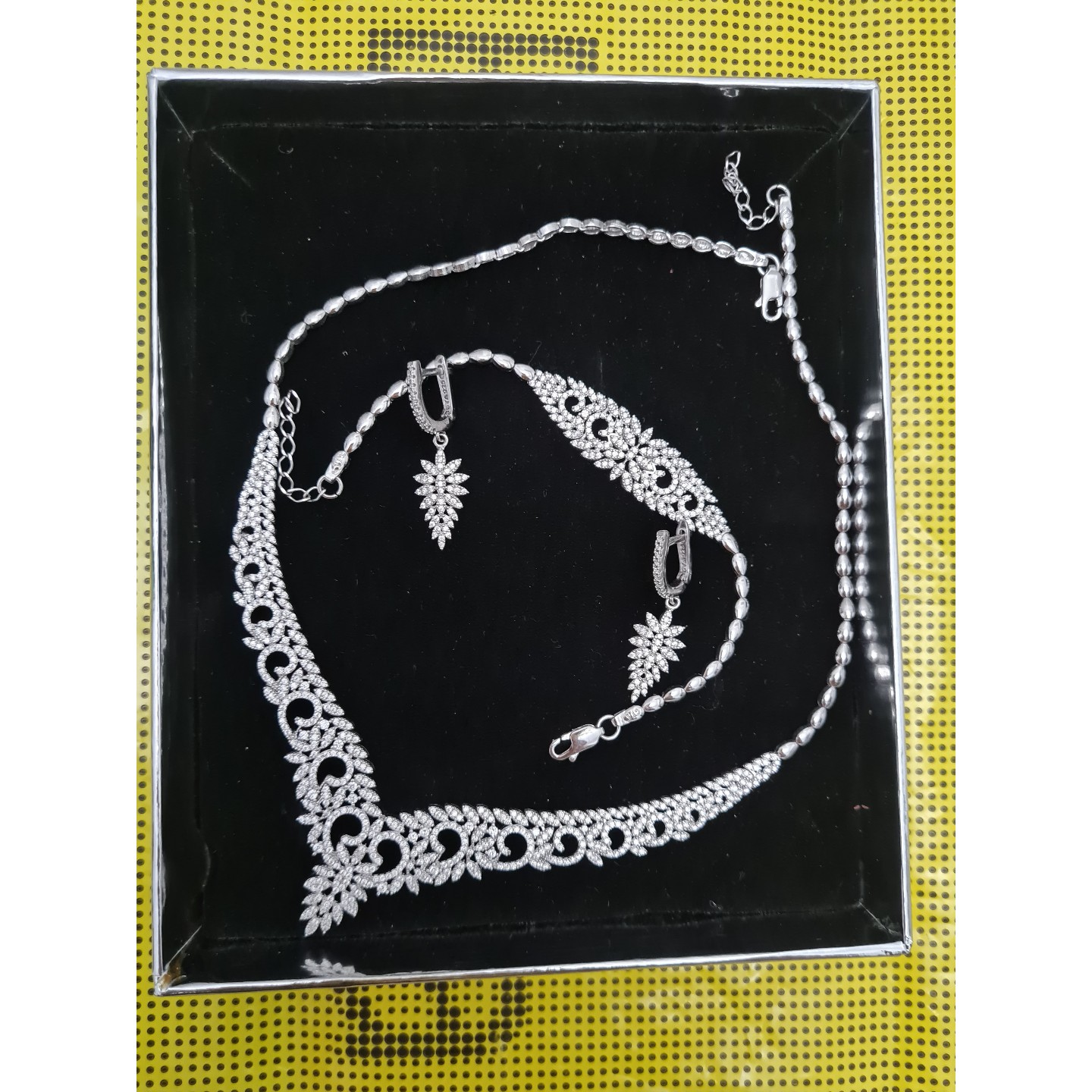 سرویس نقره 925 طرح جواهر بسیار خاص،و3 زیبا و ظریف 8.99صوت