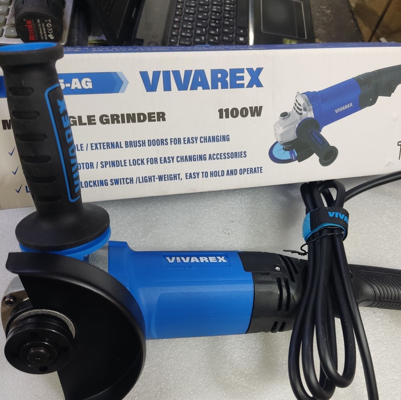 مینی فرز ویوارکس مدل VR1125-AG 1100 وات دسته بلند دیمردار