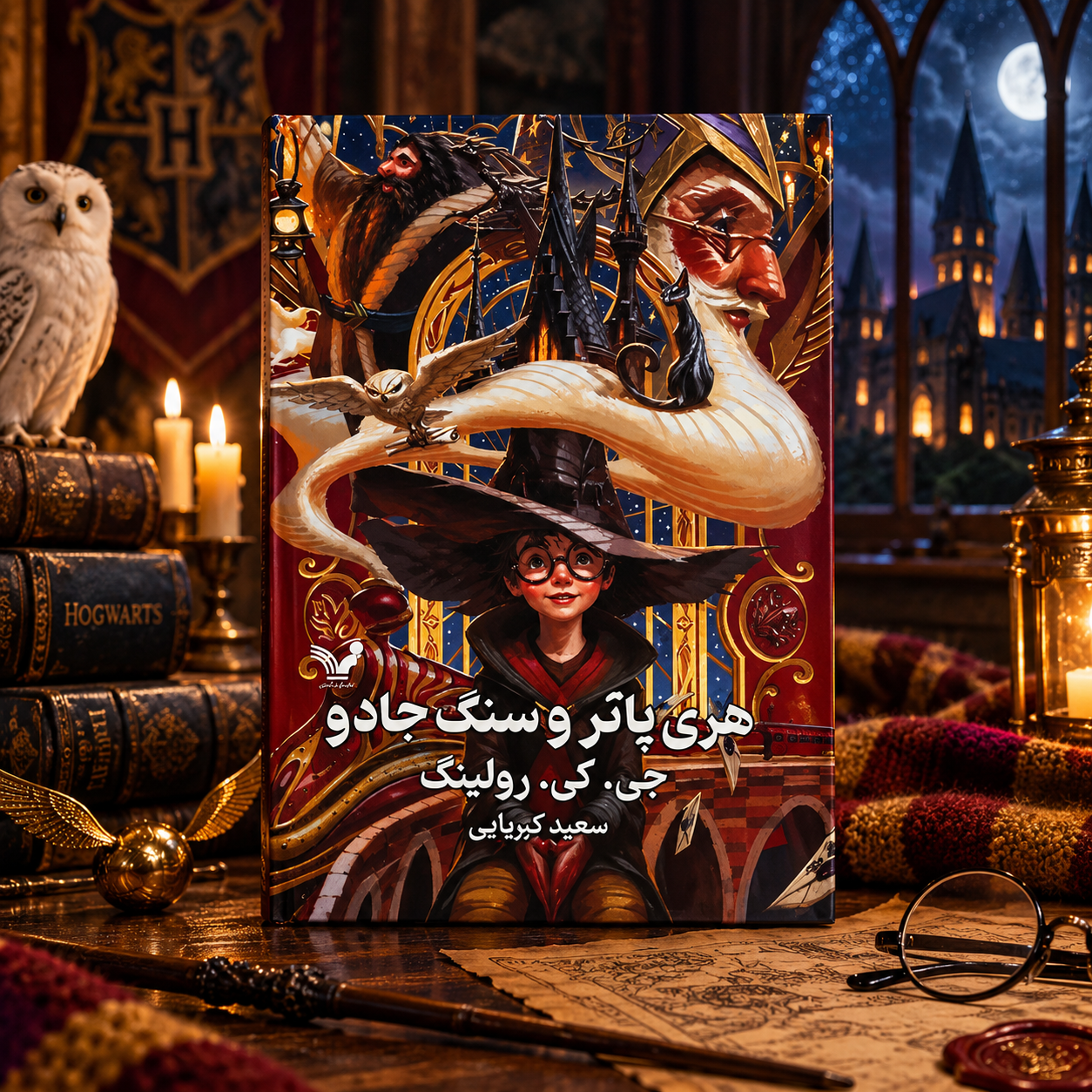 خرید کتاب هری پاتر و سنگ جادو جلد سخت لبه رنگی نشر تندیس