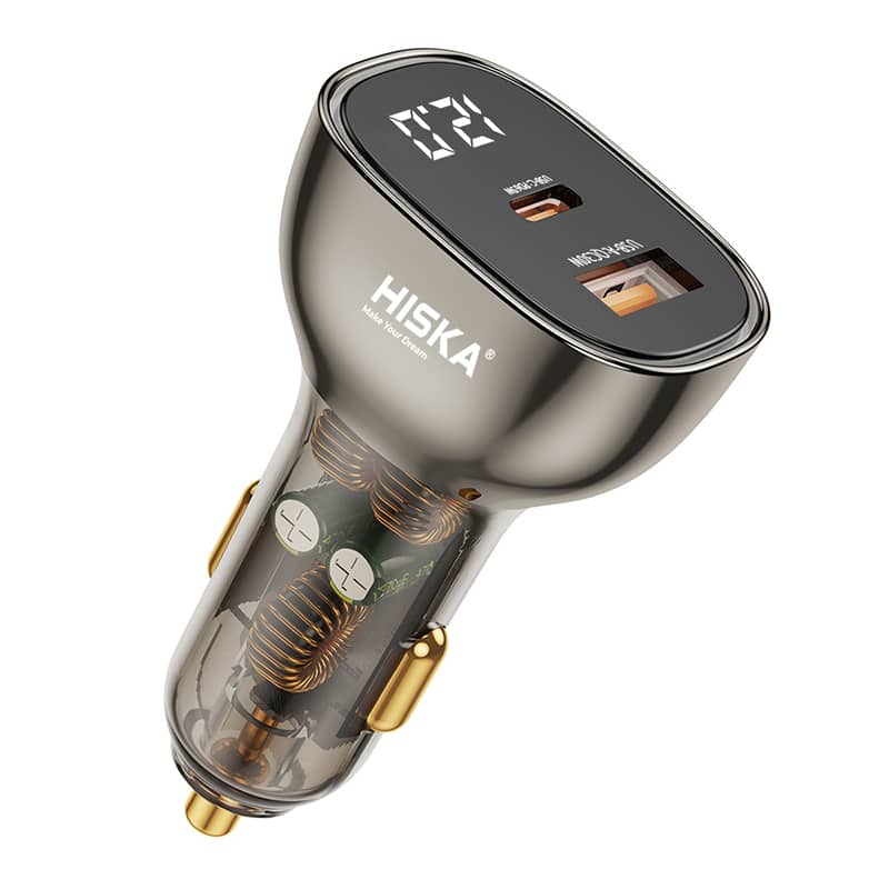 شارژر فندکی هیسکا HISKA HCC-326 95w PD / USB