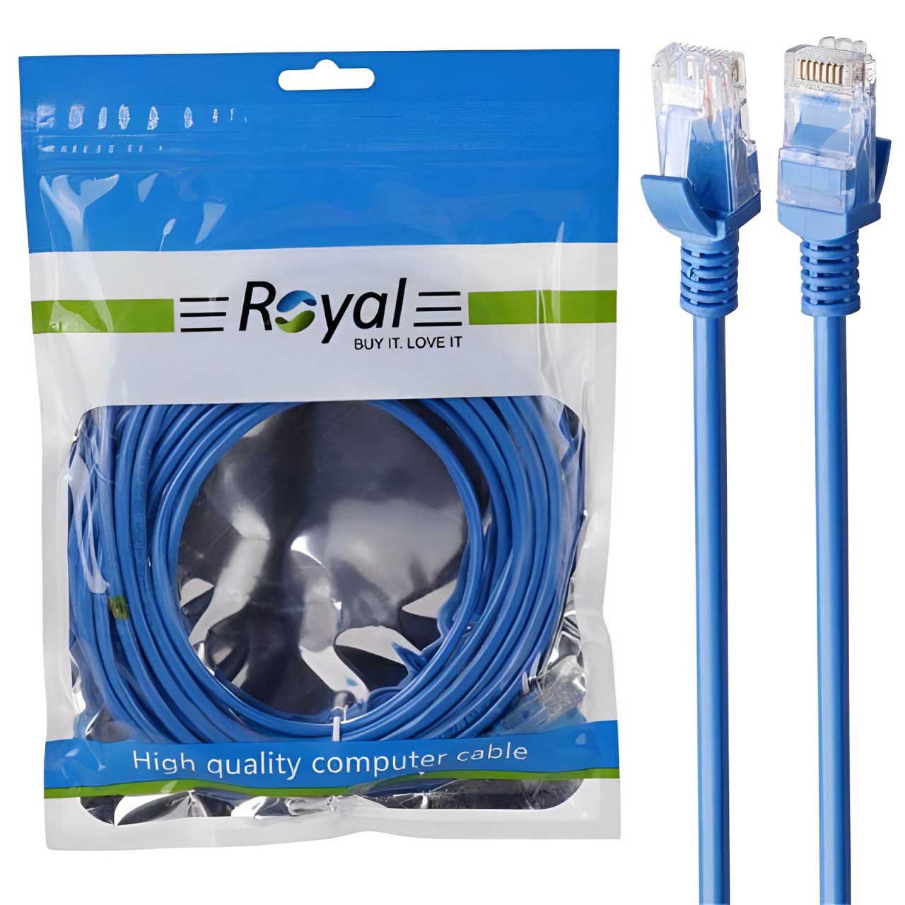 کابل شبکه CAT5 طول 10 متر ROYALجدید