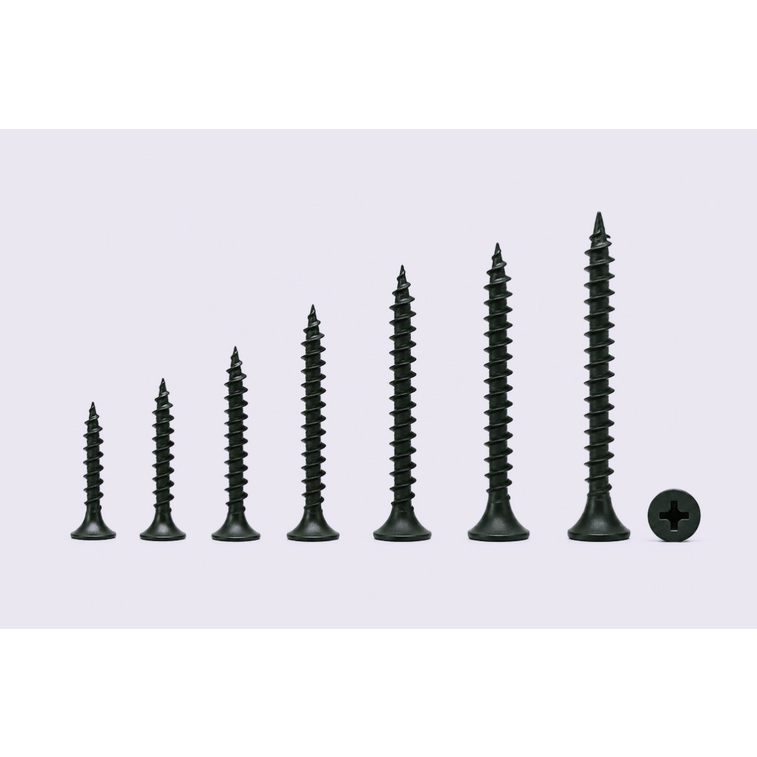 پیچ MDF مشکی بسته 10 عددی