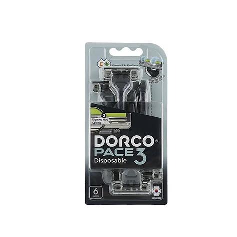خودتراش ژیلت دورکو Dorco سه تیغ بسته 6 عددی