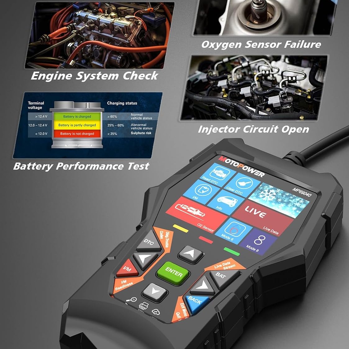 دیاگ خودرو MOTOPOWER MP69040 مدل OBD2