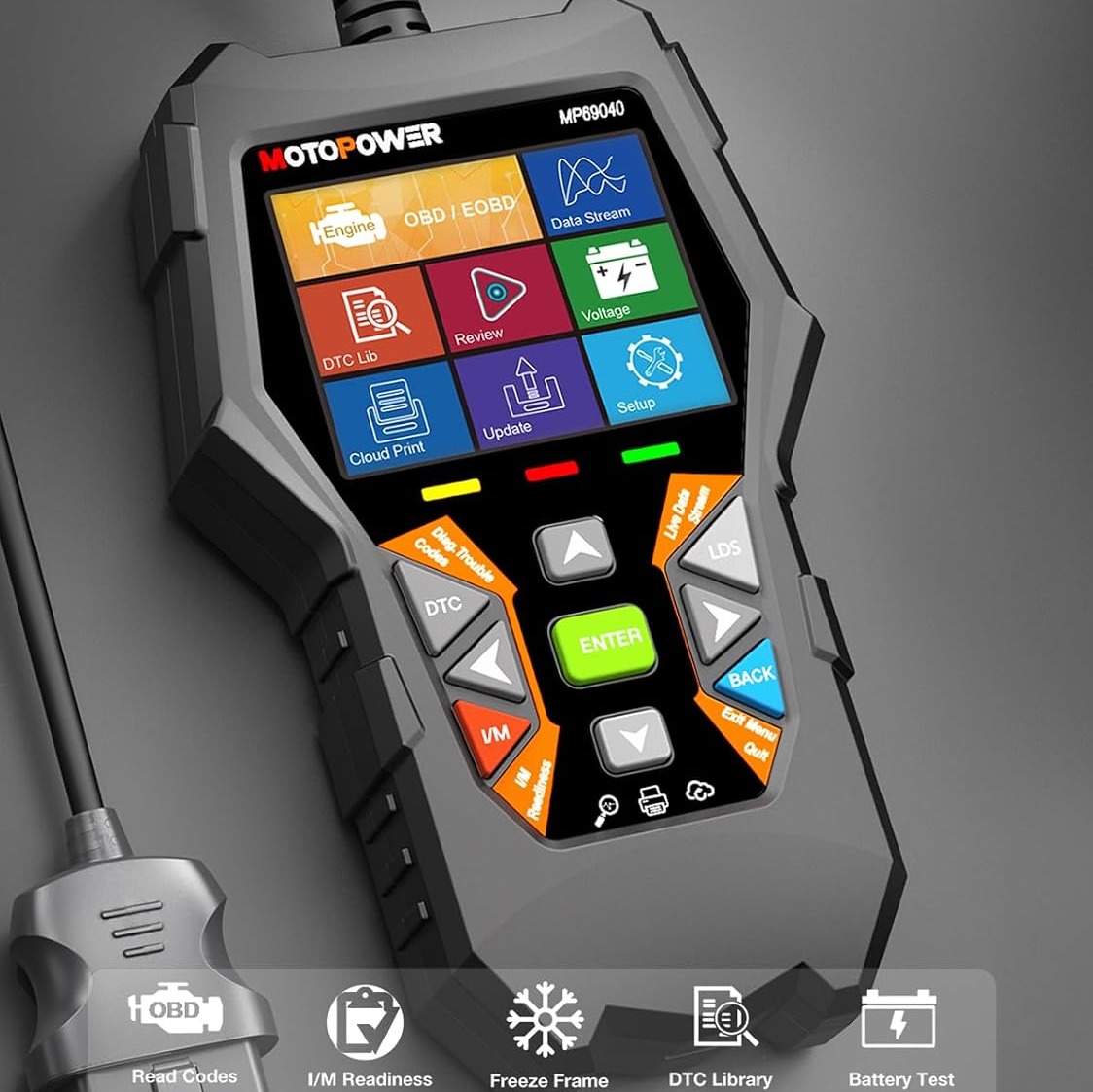 دیاگ خودرو MOTOPOWER MP69040 مدل OBD2