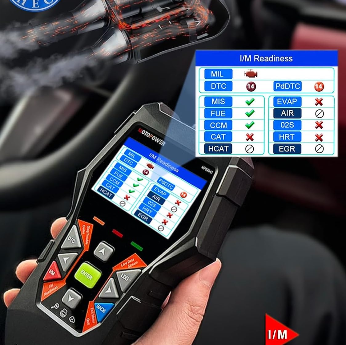 دیاگ خودرو MOTOPOWER MP69040 مدل OBD2