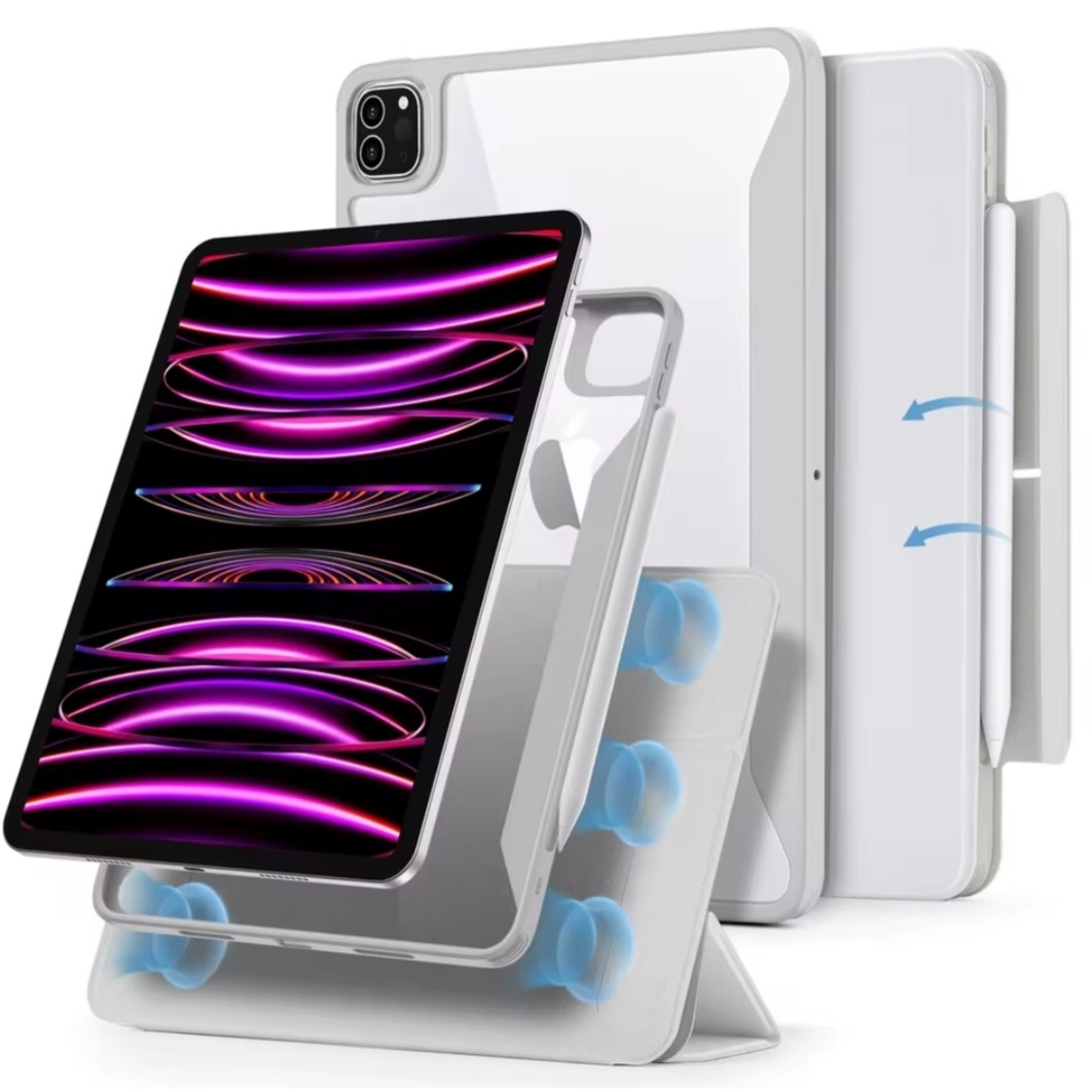کیف آیپد 12.9 اینچی برند ESR مدل ESR iPad Pro 12.9 Rebound Hybrid Case 360