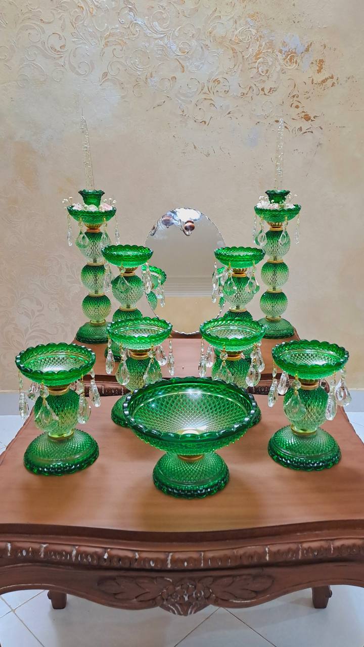 ست هفت سین سبز طرح باکارات فرانسه