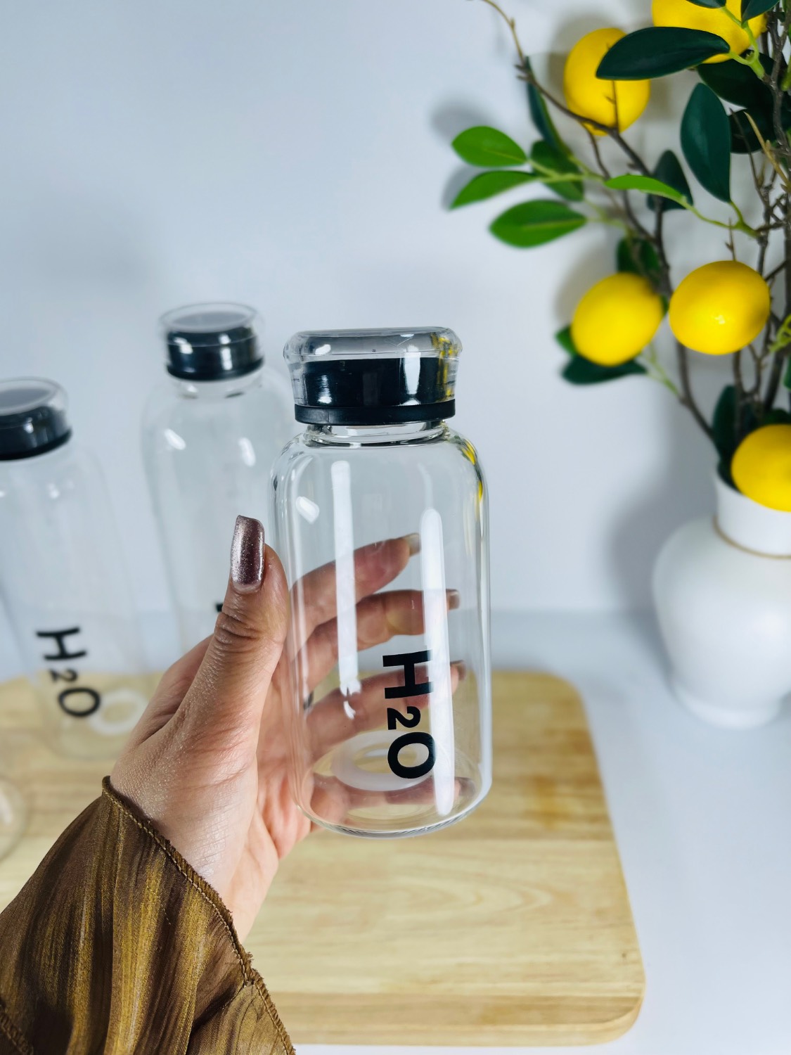 بطری پیرکس دتاکس H2O وارداتی 4 سایز مختلف