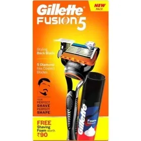 خودتراش 5 لبه ژیلت فیوژن همراه فوم شیو Gillette Fusion5