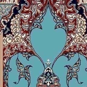 سجاده فرش محراب گلستان فاخر با نقوش اسلیمی و تزیینات کلاسیکجدید
