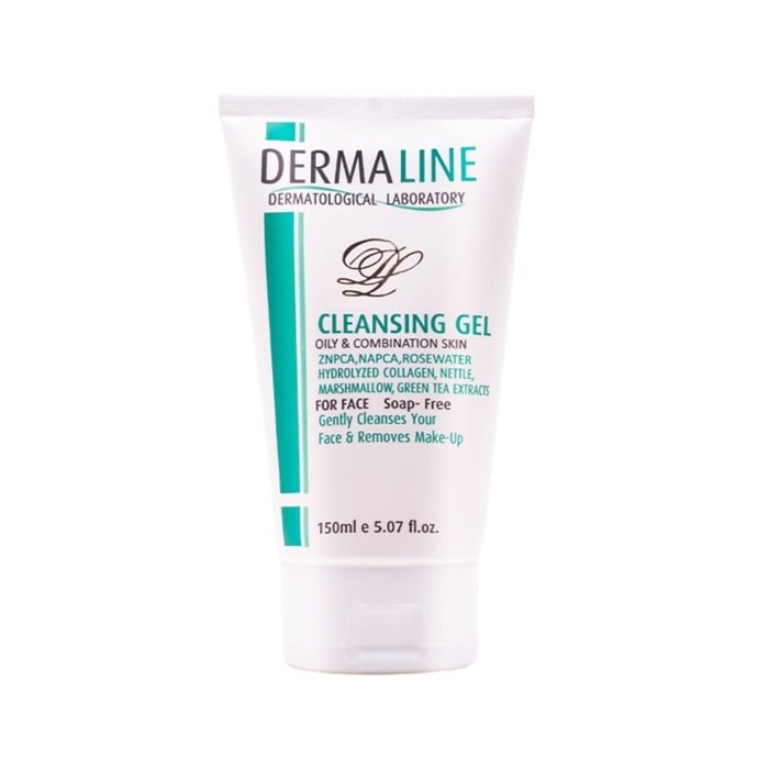 درمالاین شوینده پوست چرب و مختلط 150 میل dermaline