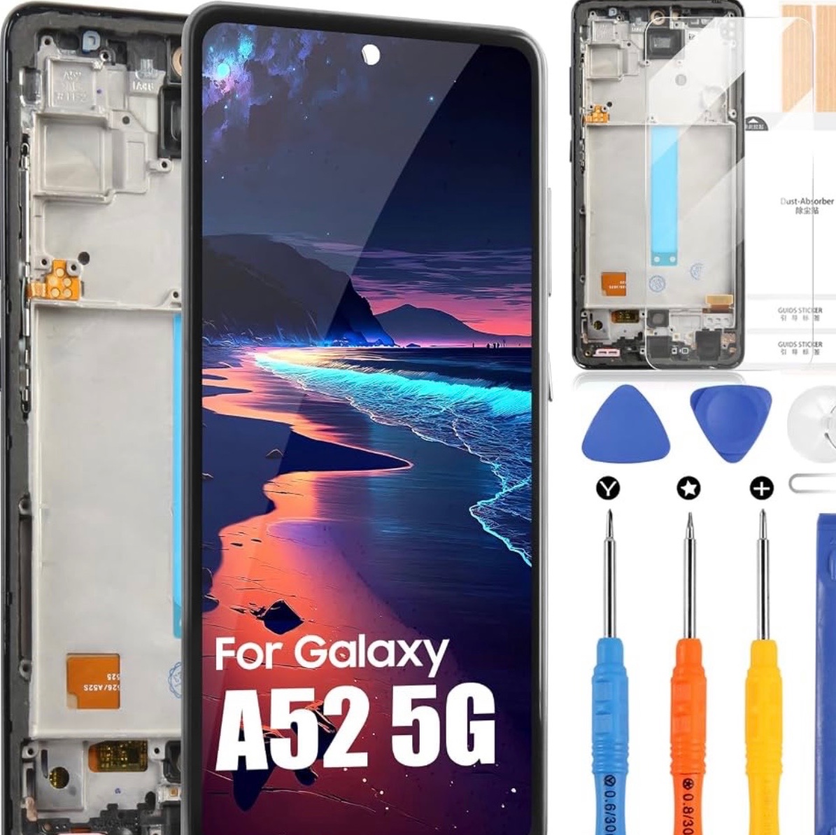 مجموعه صفحه LCD نمایشگر و تاچ (دیجیتایزر) OLED مدل ARSSLY برای Samsung Galaxy A52 5G جدید