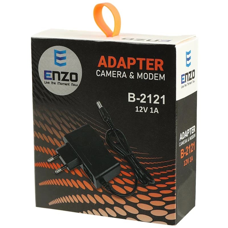 آداپتور مودم Enzo B-2121 12V 1A فیش درشتجدید