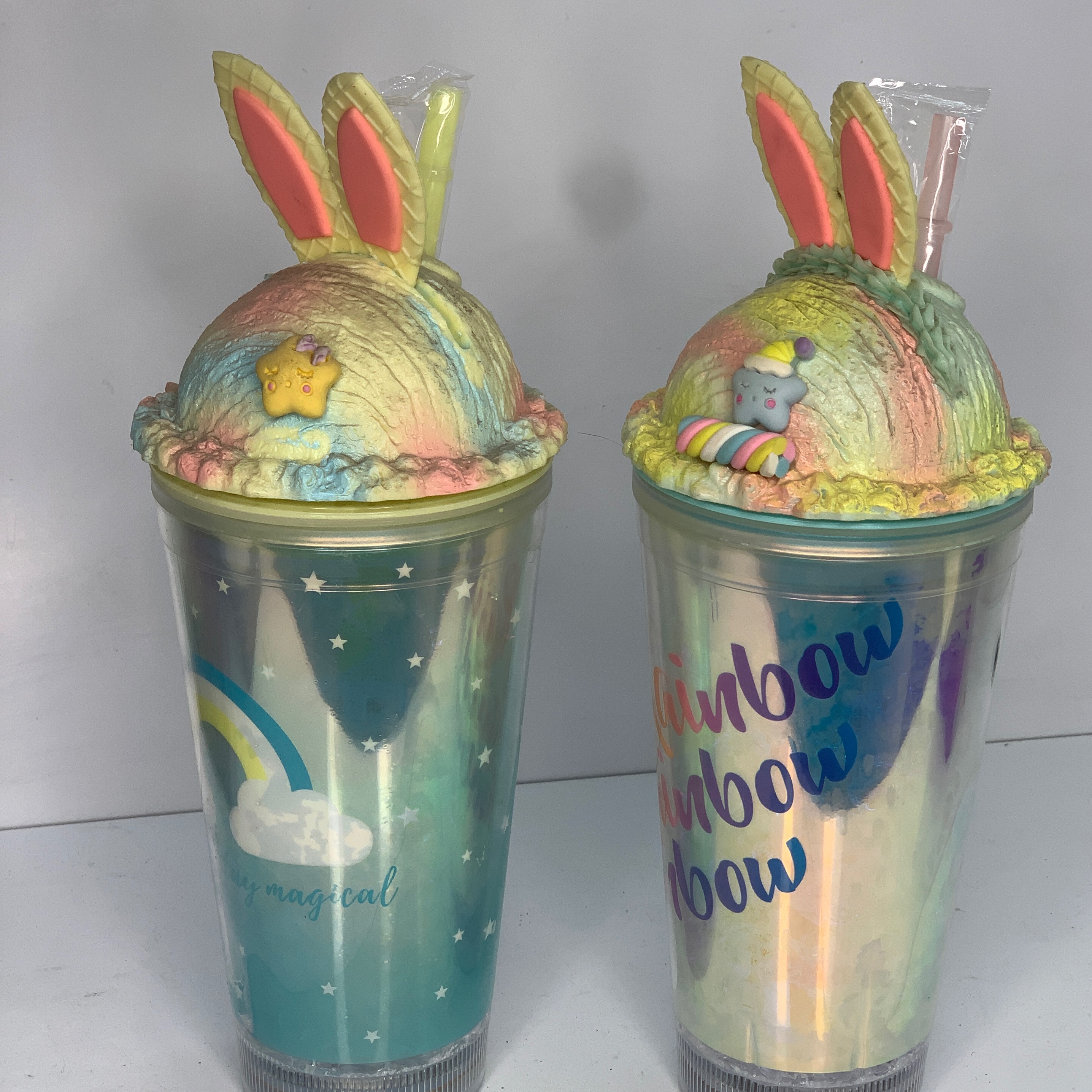 ماگ اسموتی خرگوشی چراغدار