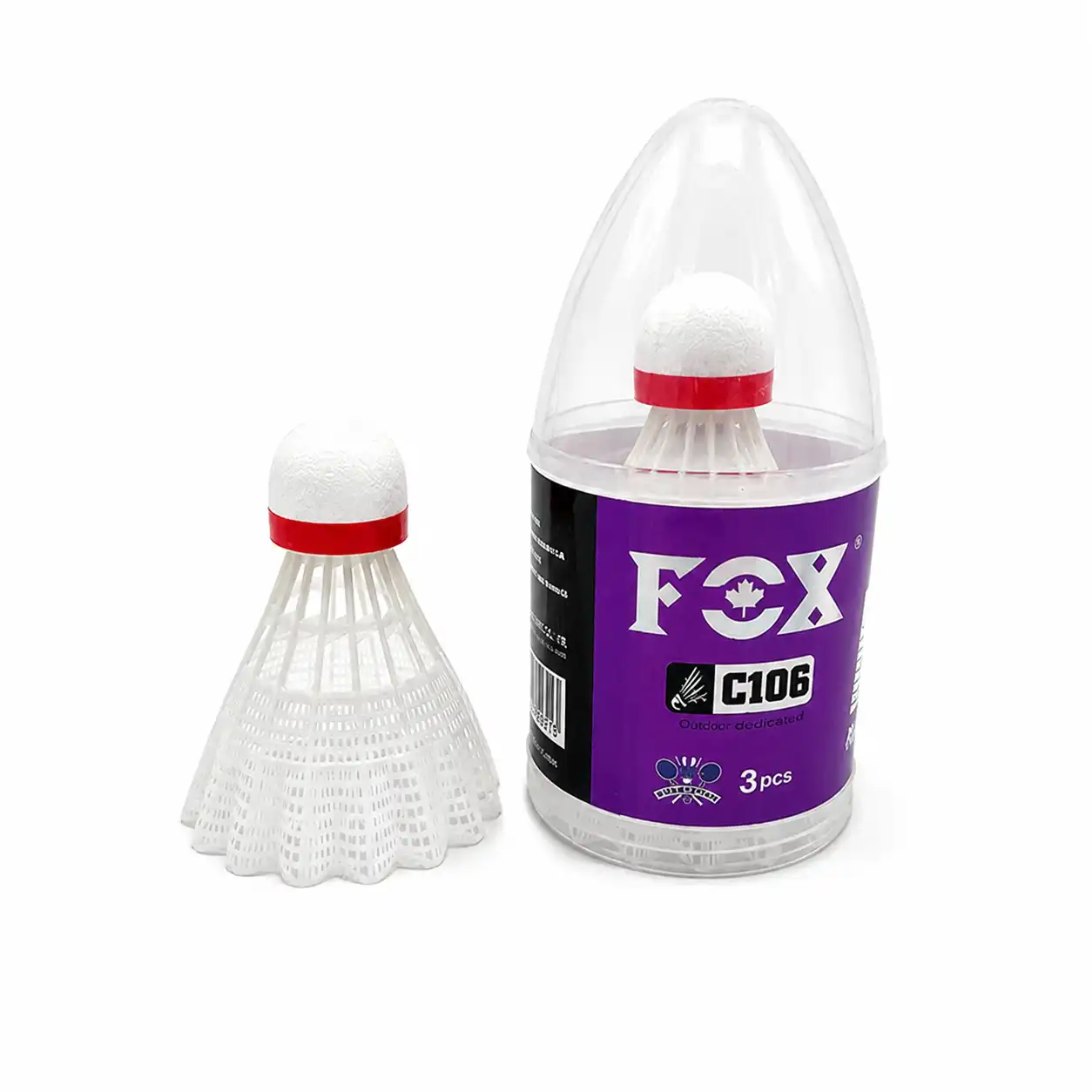توپ بدمینتون پلاستیکی FOX مدل C106 بسته 3 عددی