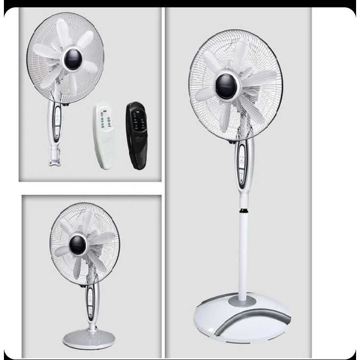 پنکه شروین مدل KF-5200 چندمنظوره ریموتدار رنگ نقرهای