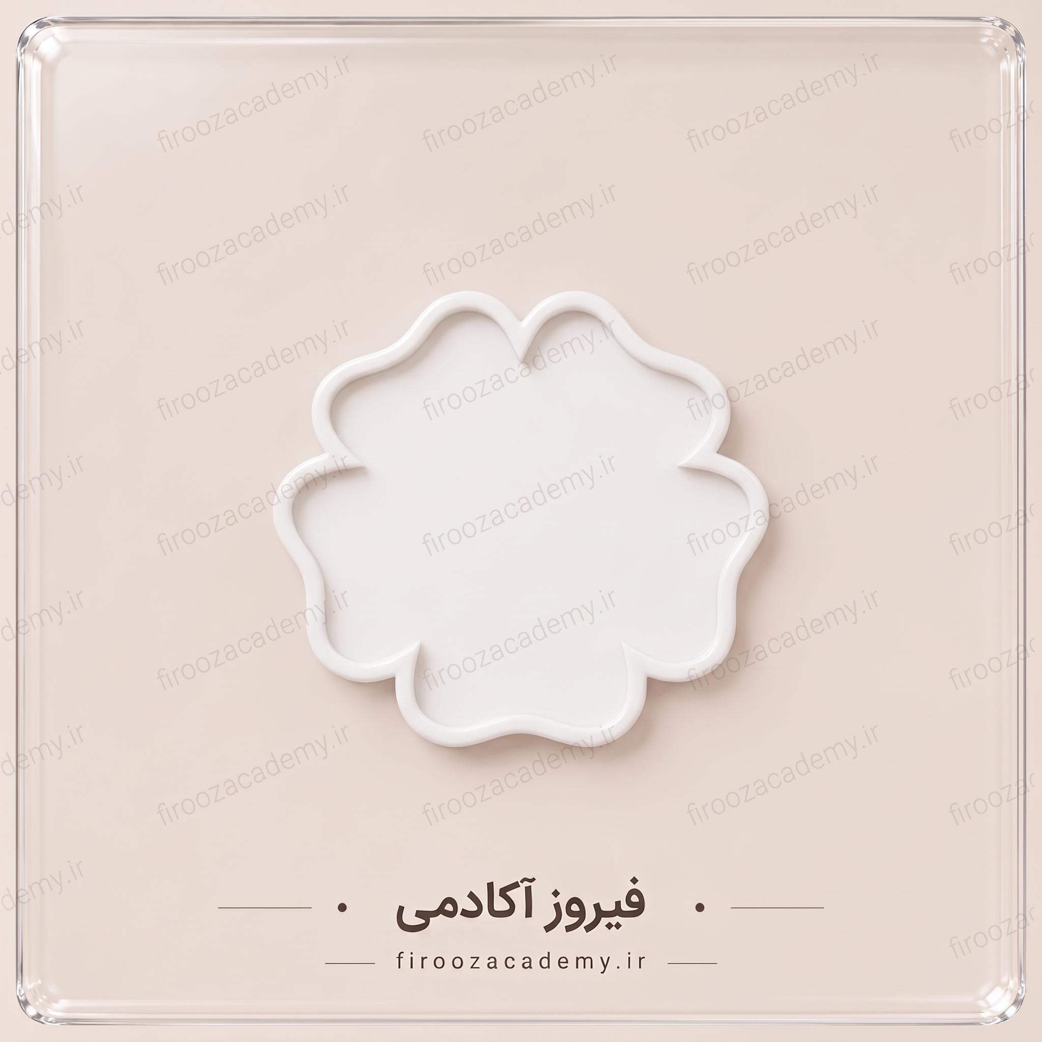 قالب سیلیکونی (مدل گل 5 پر) - قطر 25 سانت