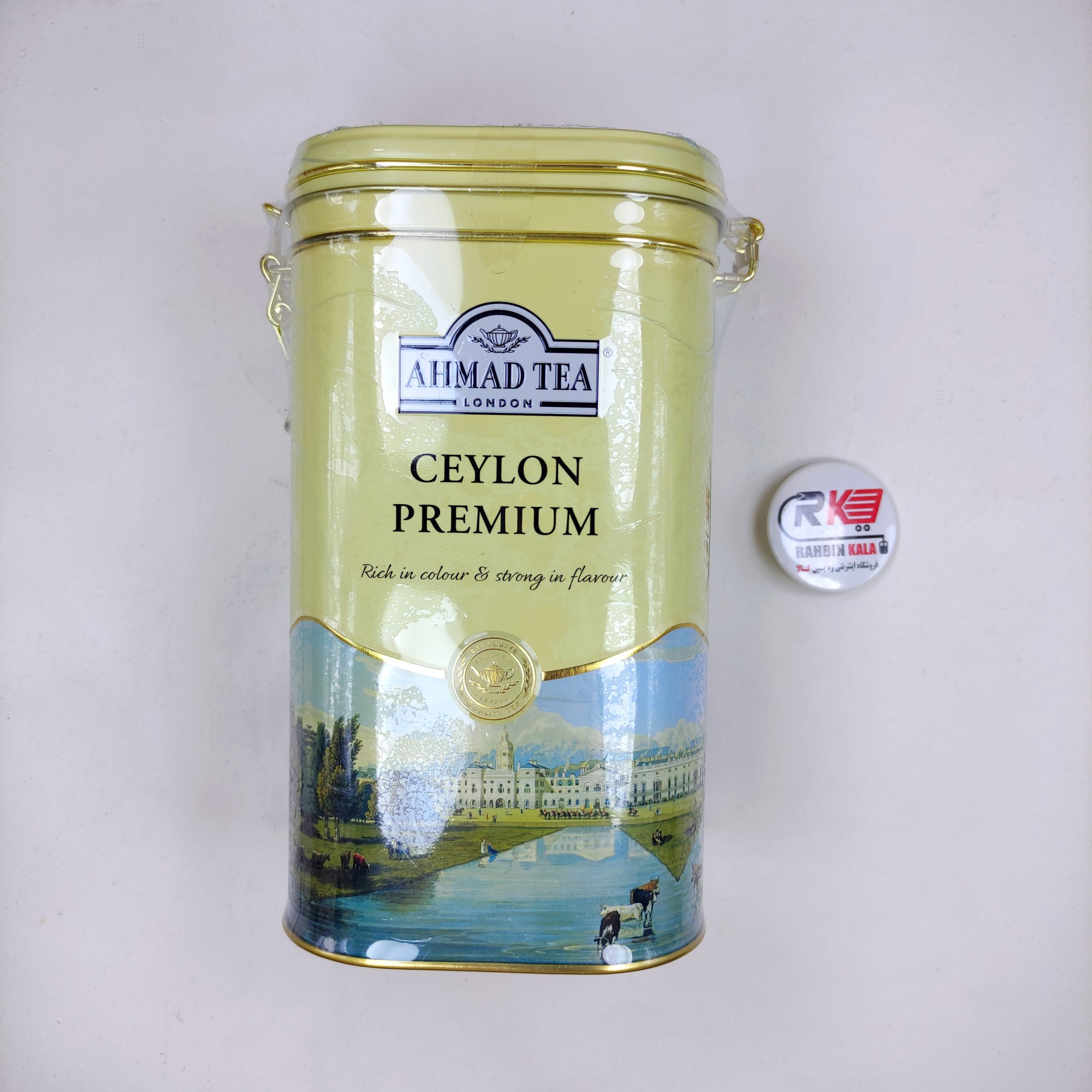 چای سیاه سیلان ممتاز احمدقوطی فلزی 450 گرمی Ahmad Tea cylan premium Tea