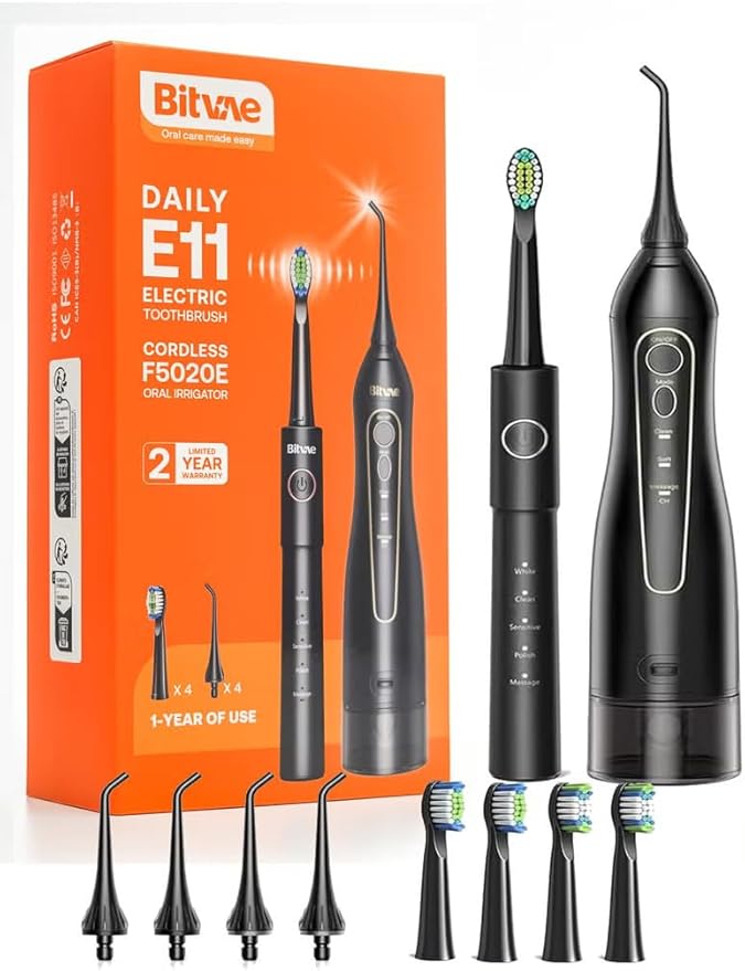 مسواک برقی و واترجت برند bitvae مدل E11+F5020E با گارانتی