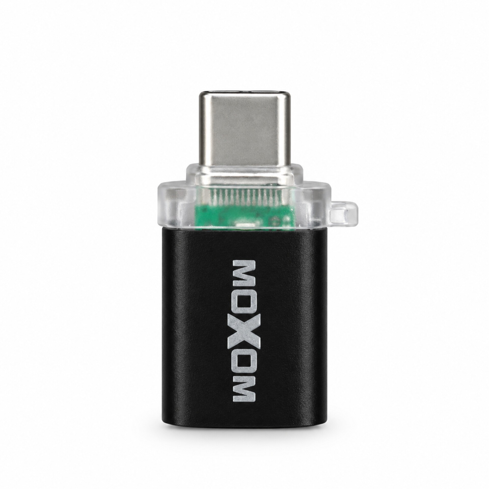 تبدیل otg تایپ سی moxom مدل z27 دارای نور led با سرعت usb3 کیفیت عالی - بدون پک