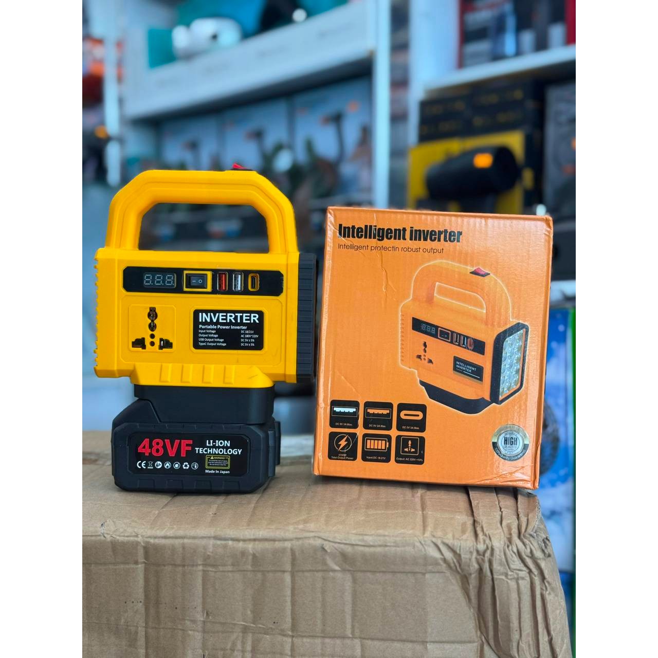اینورتر شارژی قابل حمل تک باطری 150W
