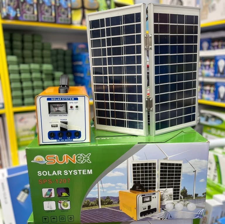 پکیج برق خورشیدی قابل حمل (عشایری) سانکس (Sunex) مدل SPS-1207