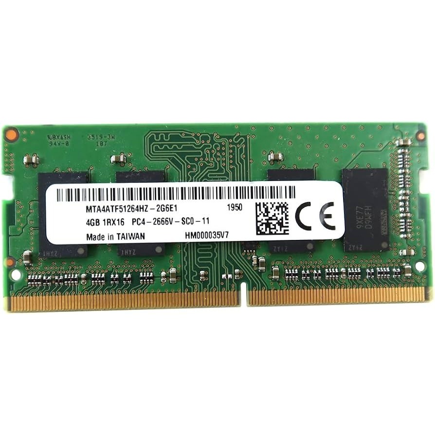 رم لپ تاپ میکرون مدل DDR4 PC4-21300 2666MHz ظرفیت 4 گیگابایت