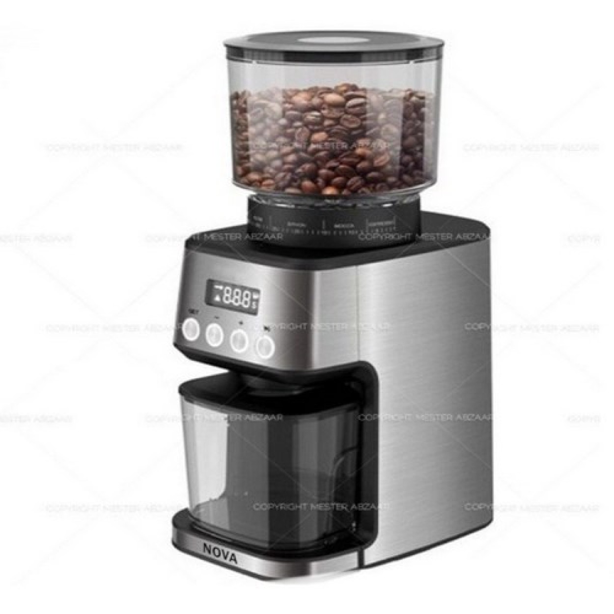 آسیاب قهوه نووا مدل NM-3663DG مشکی 165 وات (پسکرایه)