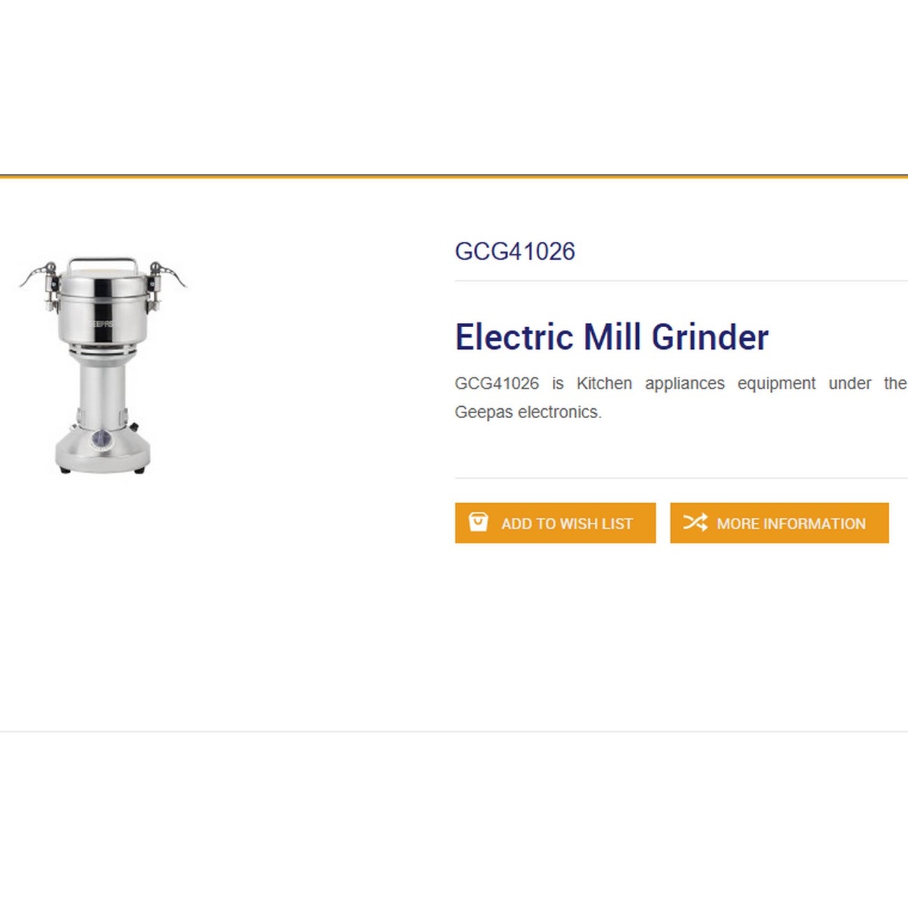 آسیاب برقی صنعتی جی پاس مدل (Geepas GCG41026)