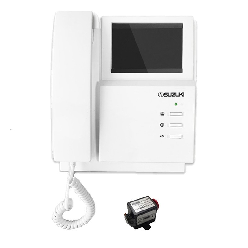 مانیتور دربازکن تصویری سوزوکی مدل 413 به همراه محافظ ولتاژ مانیتور 1