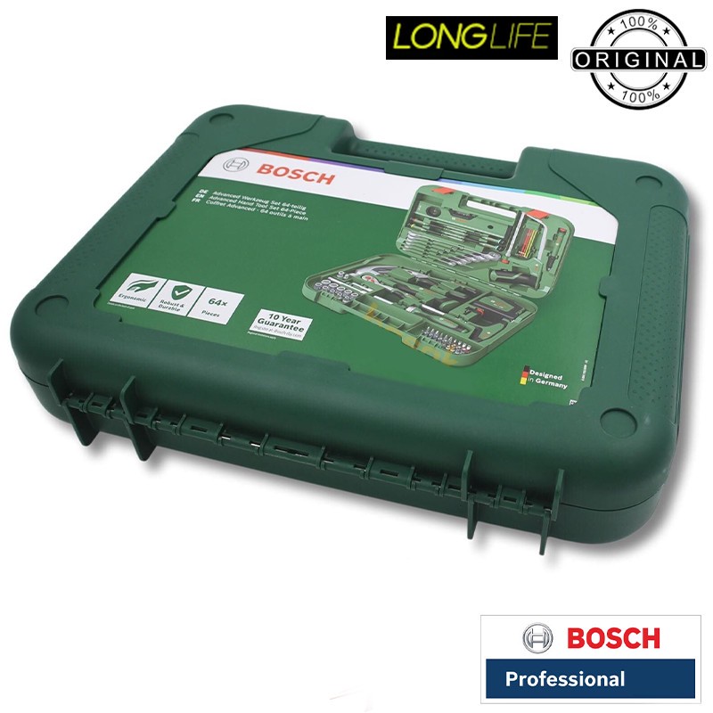 جعبه بکس و سرپیچ گوشتی بوش مدل حرفه ای کد BO132 - P مجموعه 64 عددی