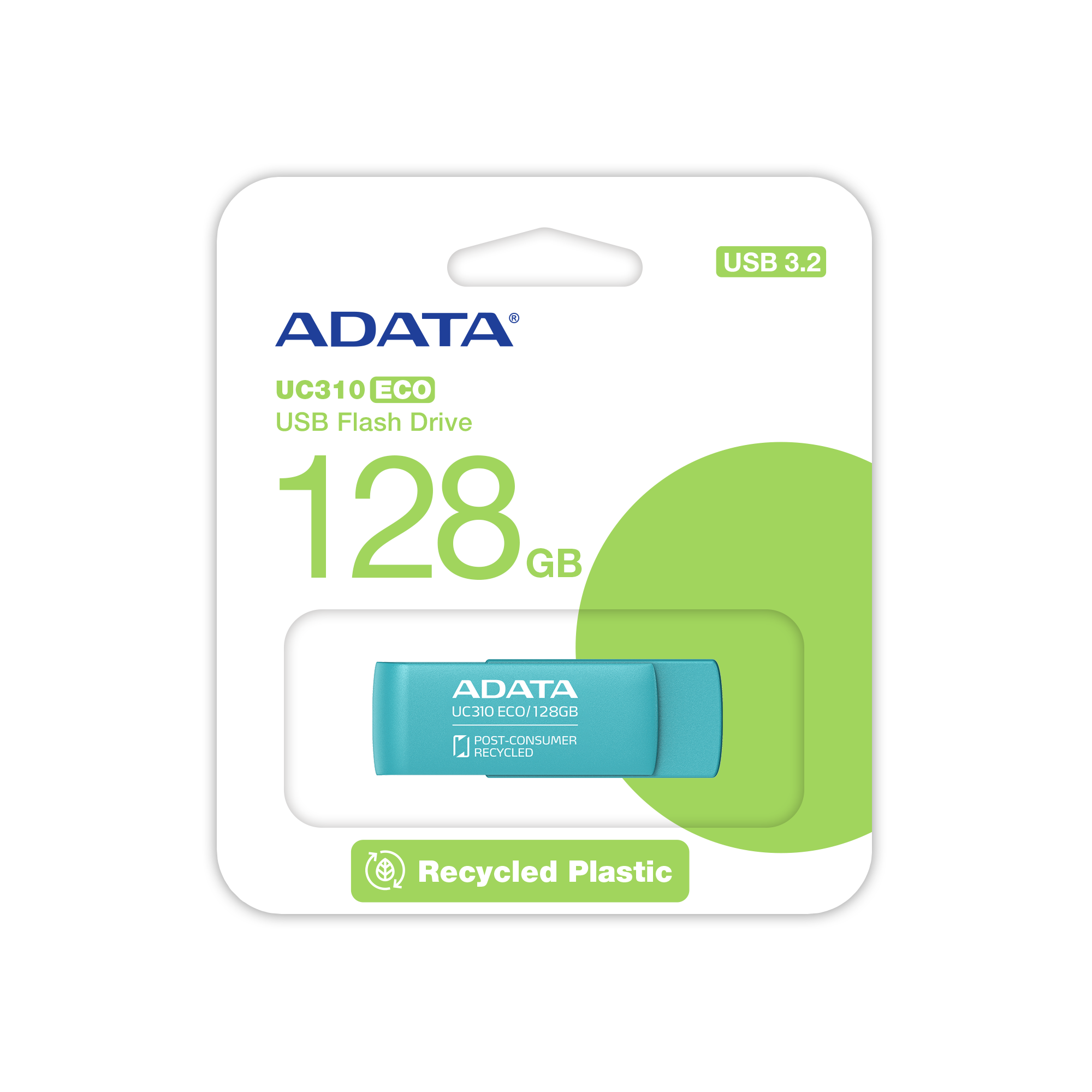فلش مموری ADATA مدل UC310 ECO USB 3.2 ظرفیت 128 گیگابایت