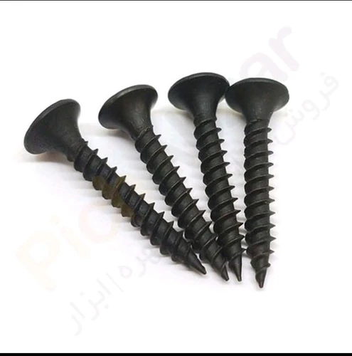 پیچ چوب چهارسو مشکی 7 سانت (70 4میلیمتر) هر عدد