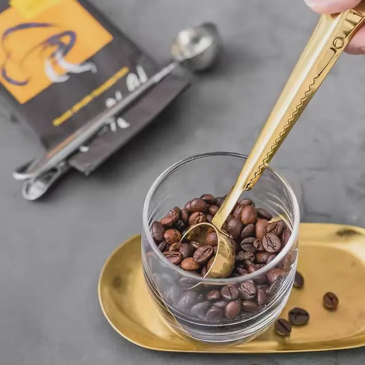 پیمانه گیره دار استیل قهوه 7 رنگجدید