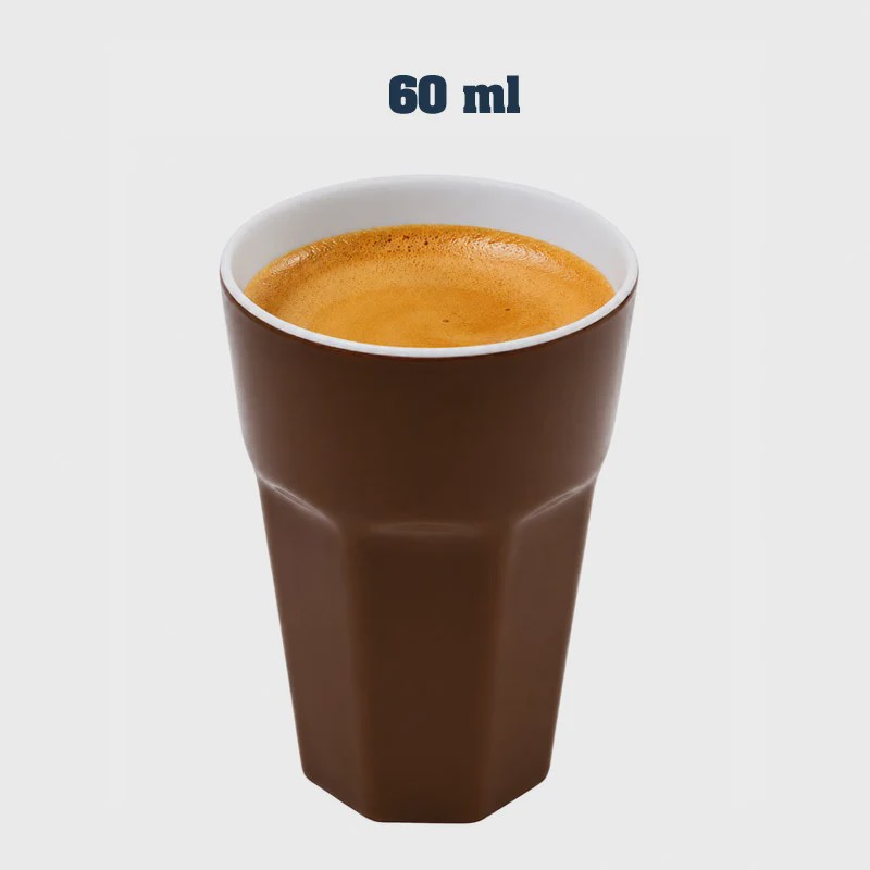 شات سرامیکی هشت ضلعی کازابلانکا 60ml قهوه ایجدید