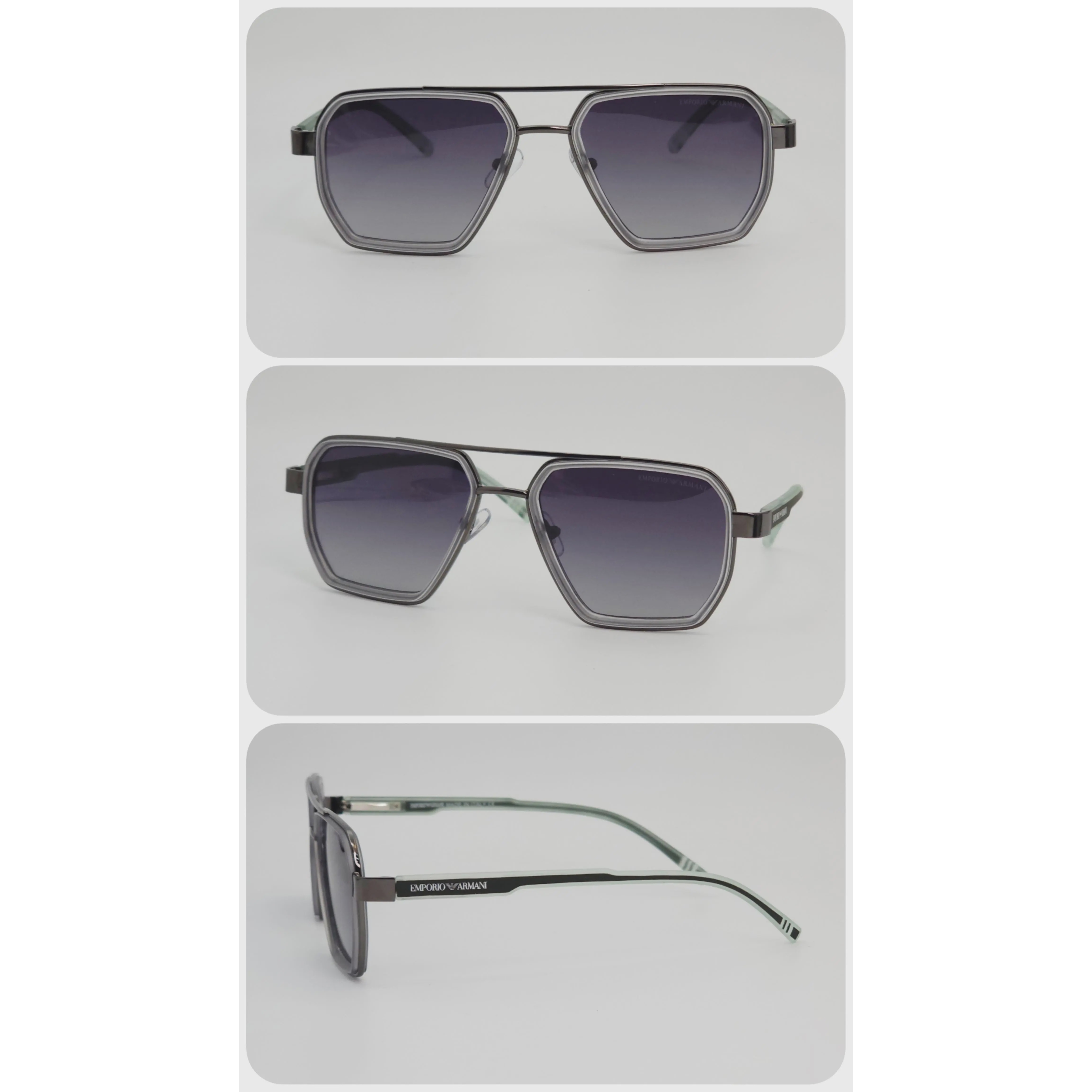 عینک آفتابی مردانه و زنانه امپریو آرمانی Emporio Armani T0942 پلاریزه و ضد اشعه UV400 ایتالیایی کد 8283 .