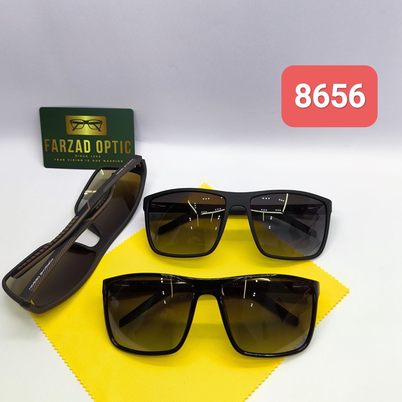 عینک آفتابی پورش Porsche Design مدل 8656 پلاریزه Polarized UV400 کائوچوTR90