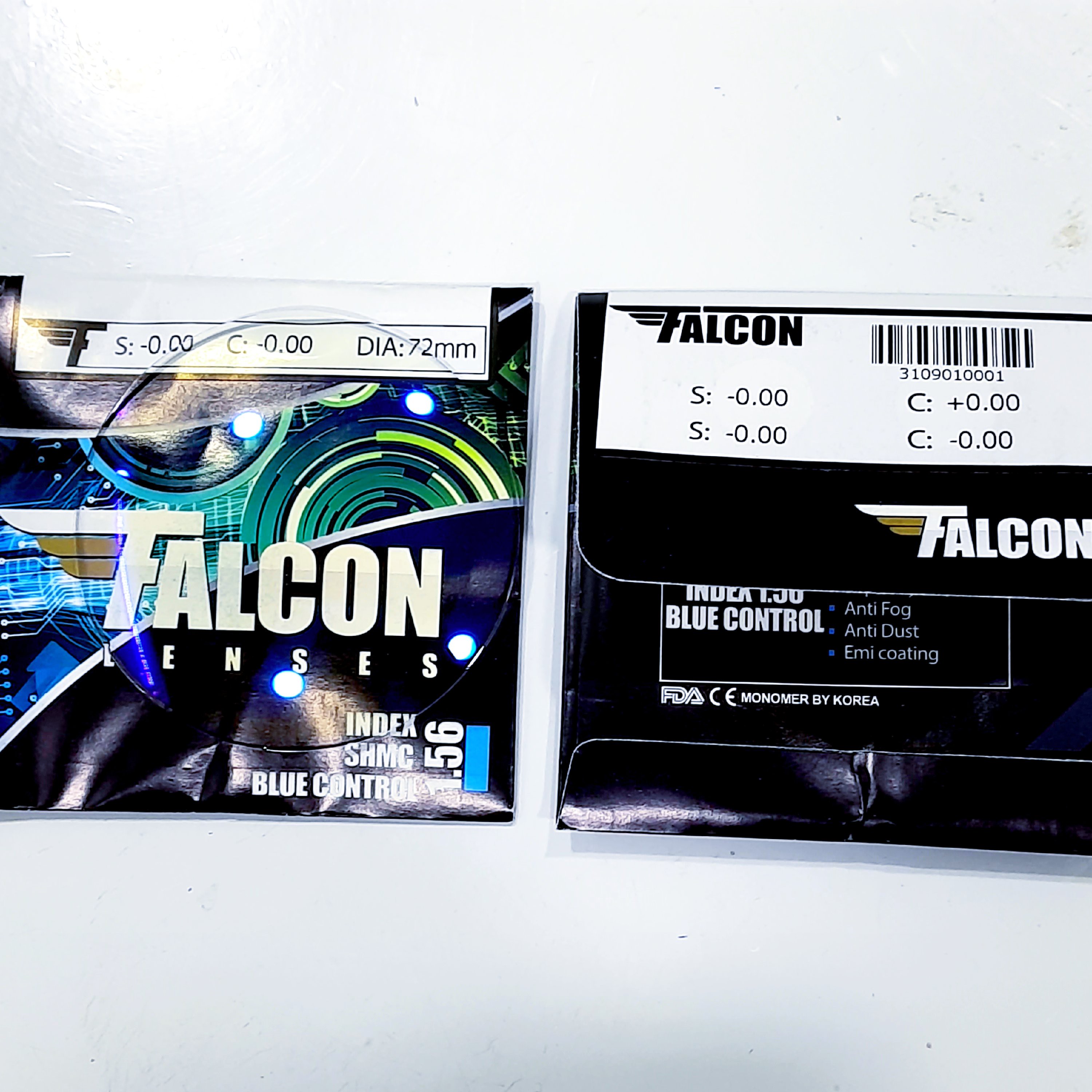 عدسی عینک آنتی رفلکس فالکون FALCON آنتی رفلکس و هایدروفوبیکجدید