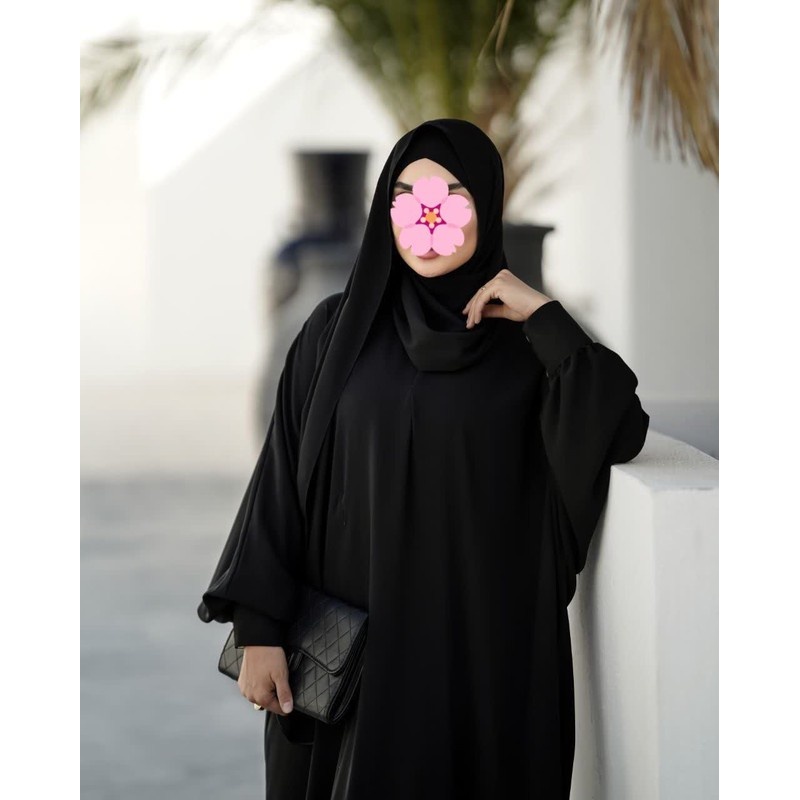 عبا الهه ساده رنگ مشکی