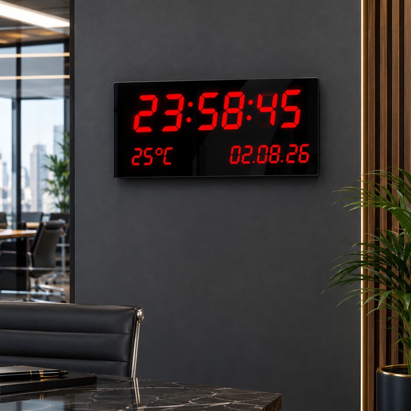 ساعت دیجیتال مدل دیواری 25x50جدید