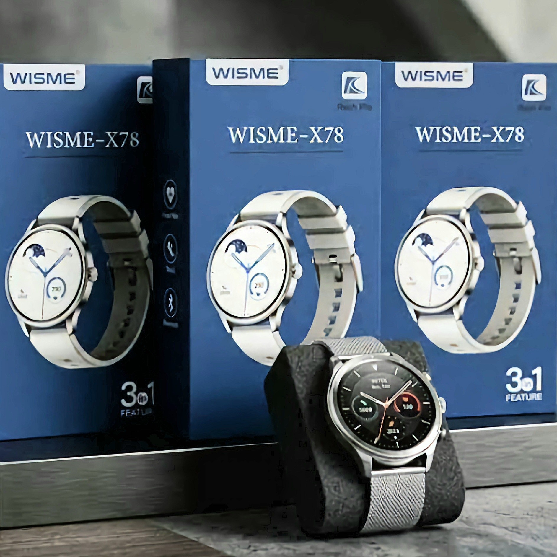 ساعت هوشمند WISME-X37 (3عدد بند)سری 10 سوپر امولد (فروش تک به قیمت عمده)جدید