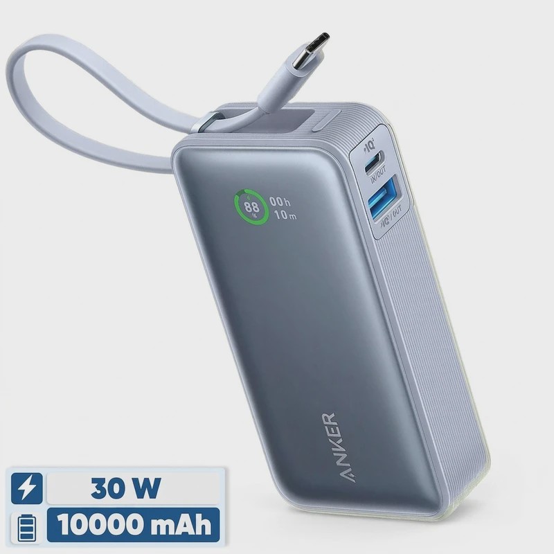 پاوربانک انکر مدل A1259 ظرفیت 10000 میلی آمپرجدید