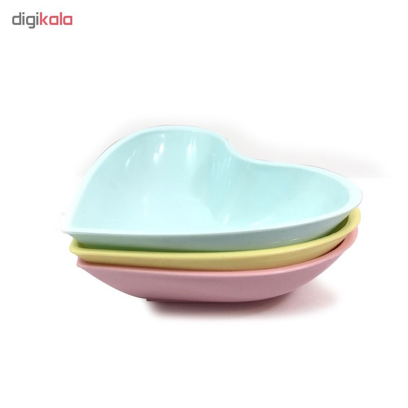 پیاله طرح قلب کد 3079 مجموعه 3 عددی