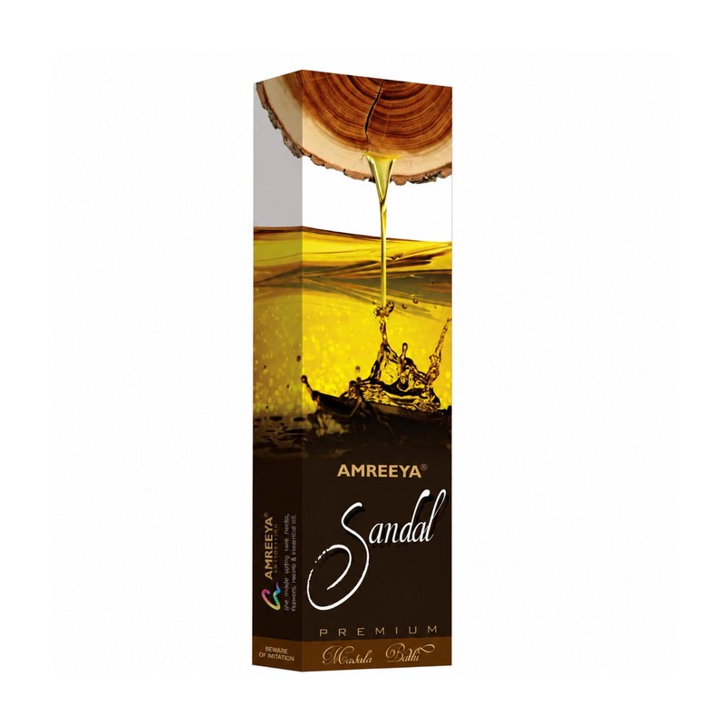 عود دستساز آمریا مدل Sandal رایحه چوب صندل بسته 30 عددی