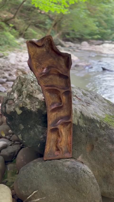 ظرف پزیرایی سینی مزه اردو خوری چوب گردو جدید