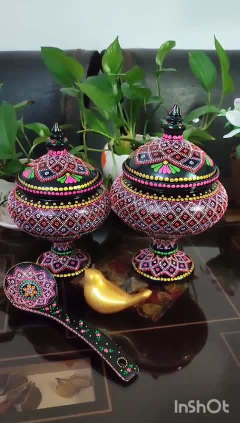 ست دو عددی جاشکلاتی و ملاقه نقطه کوبی